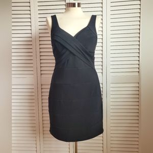 Emerald Sundae Black Fitted Dress